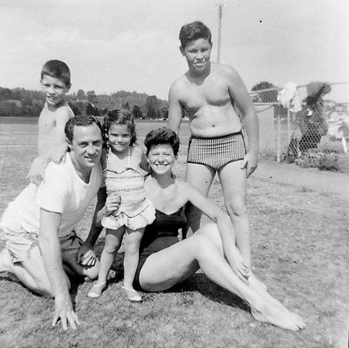 Author's mom's family at a bungalow colony, Wawarsing, NY