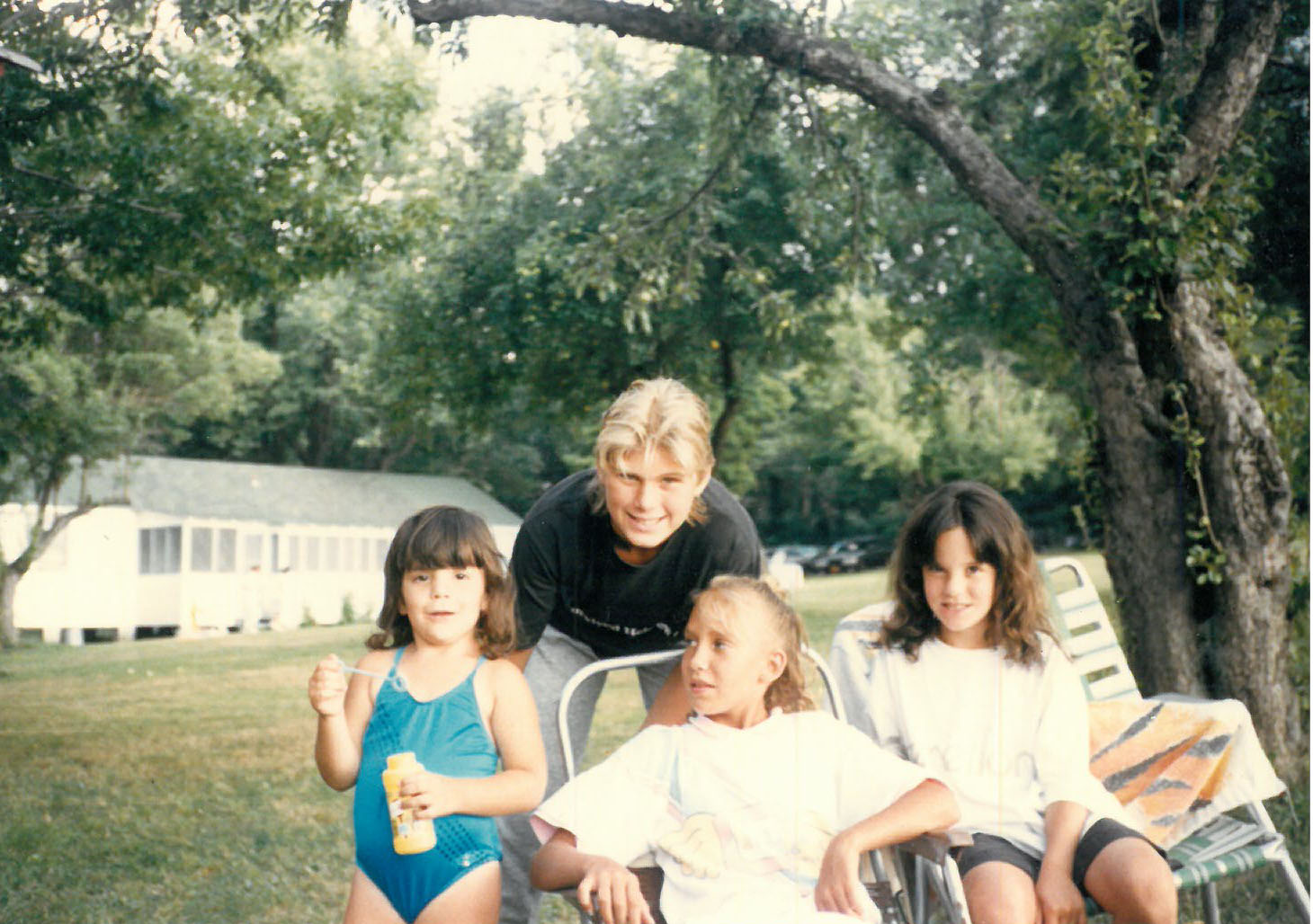 Author, Sister and Cousins, Rosmarins, Monroe, NY