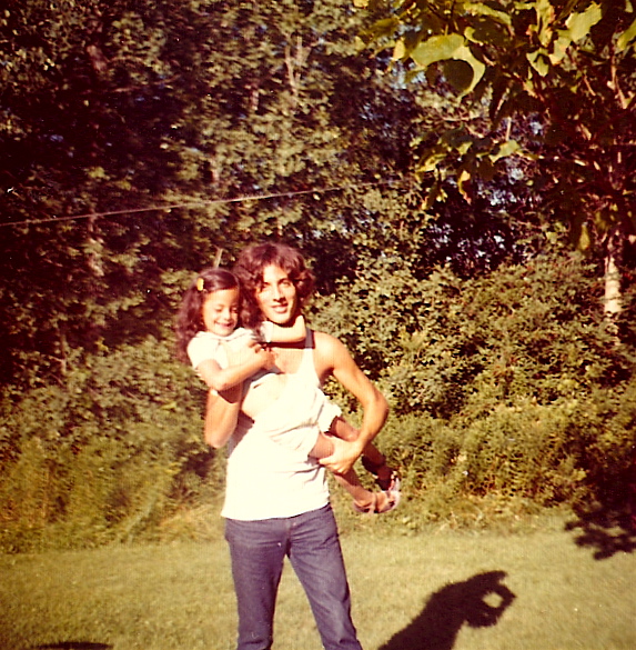 Author's cousin and father
