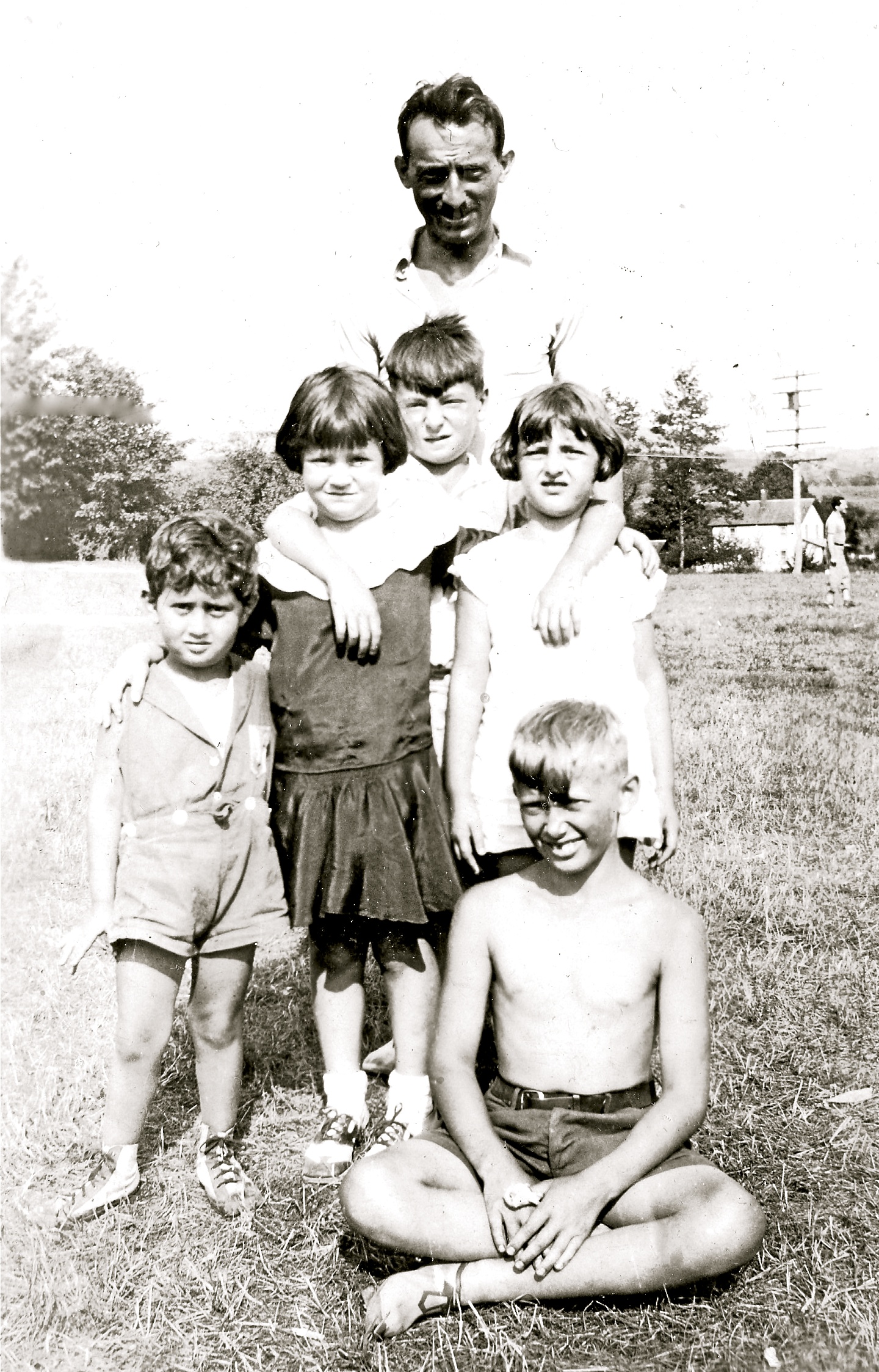 Author's family at a bungalow colony