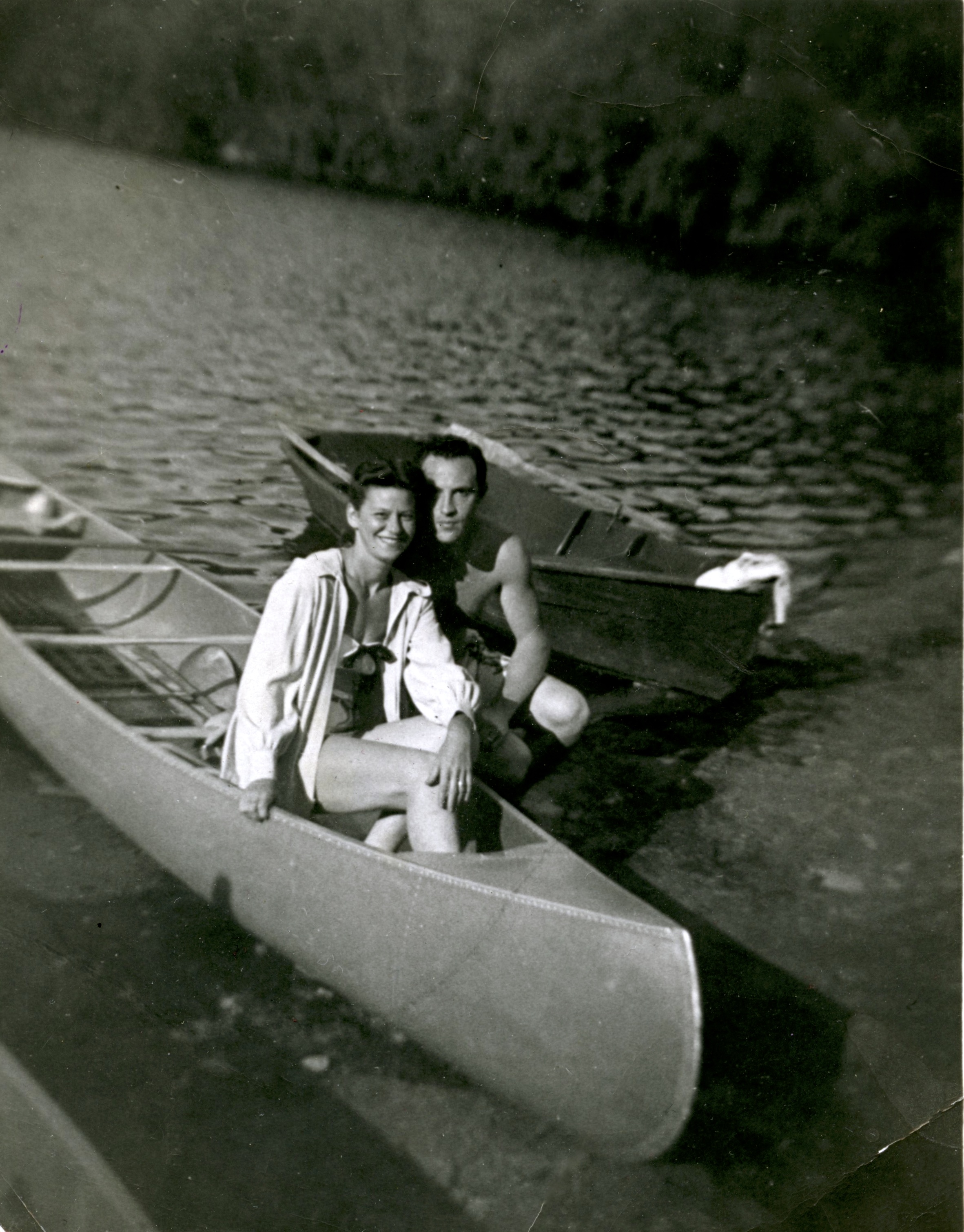 The Author's Grandparents on their honeymoon at the Nevele