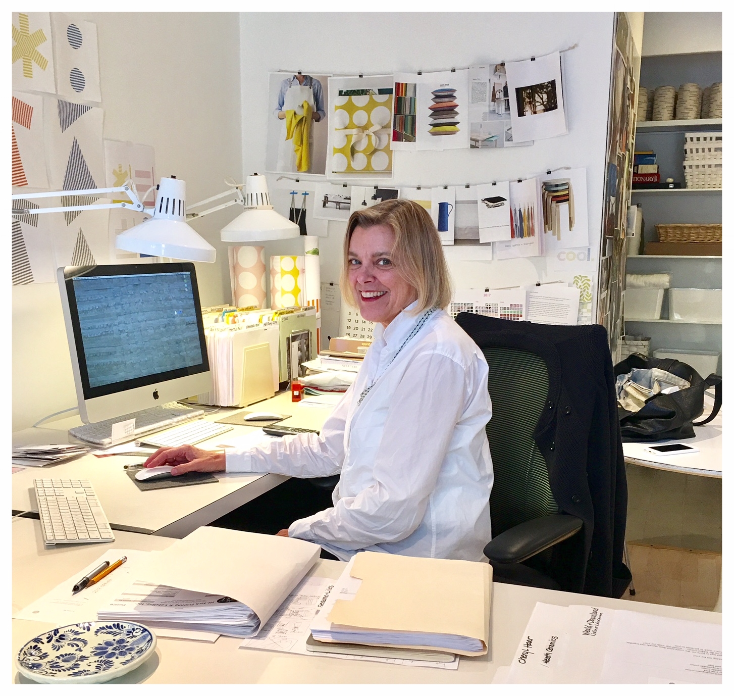 The talented, interesting, and fun Christina Weber (shown here in her studio )