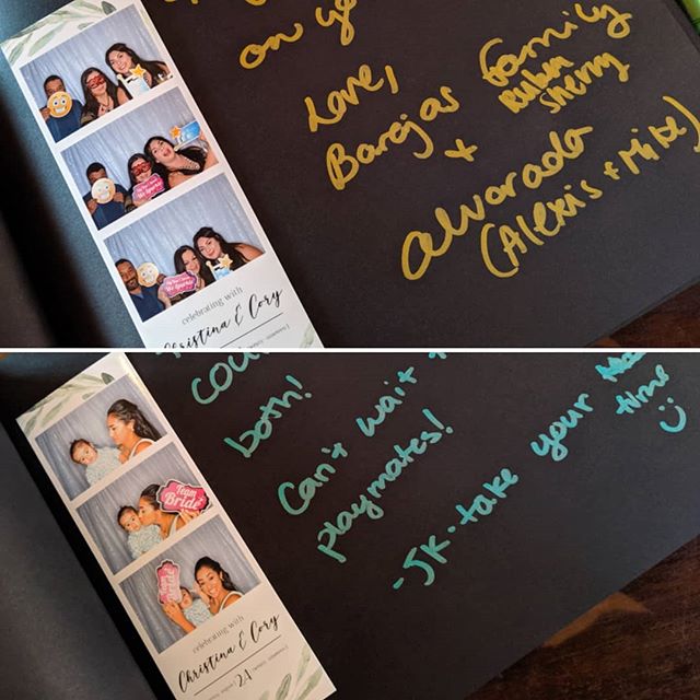 Here's a sneak peak of C&amp;C's photobooth book, a nice way to send a message to the newlyweds!  #photobooth #wedding #weddingseason #santabarbarawedding #instabride #ido #bride