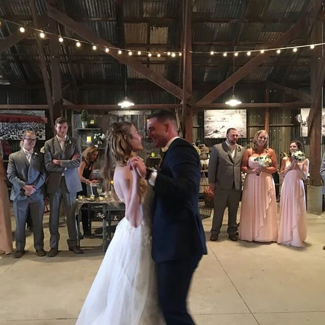 The unforgettable first dance!  Happy Anniversary to J&amp;A! This was one dance party to remember! #wedding #missmyjob #firstdance #bride #weddingdj Missing our events @events_2_remember #eventplanner