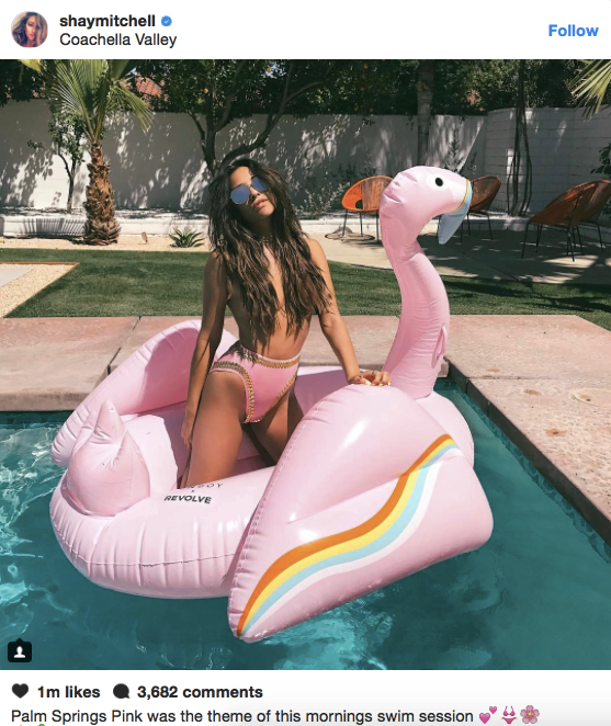 Shay Mitchell's High-Waisted Swimsuit Is Igniting Something in All of Us