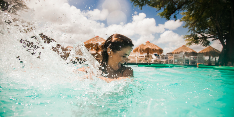 What Swimming in Your Makeup Does to Your Skin