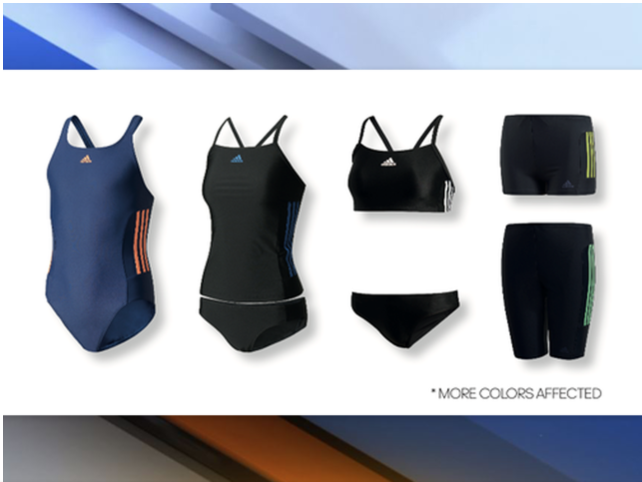 Adidas recalls line of kids' swimwear due to possible injury risk