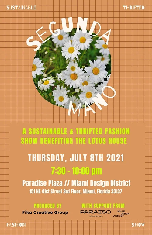 Segunda Mano Benefiting Lotus House Swim Week Calendar