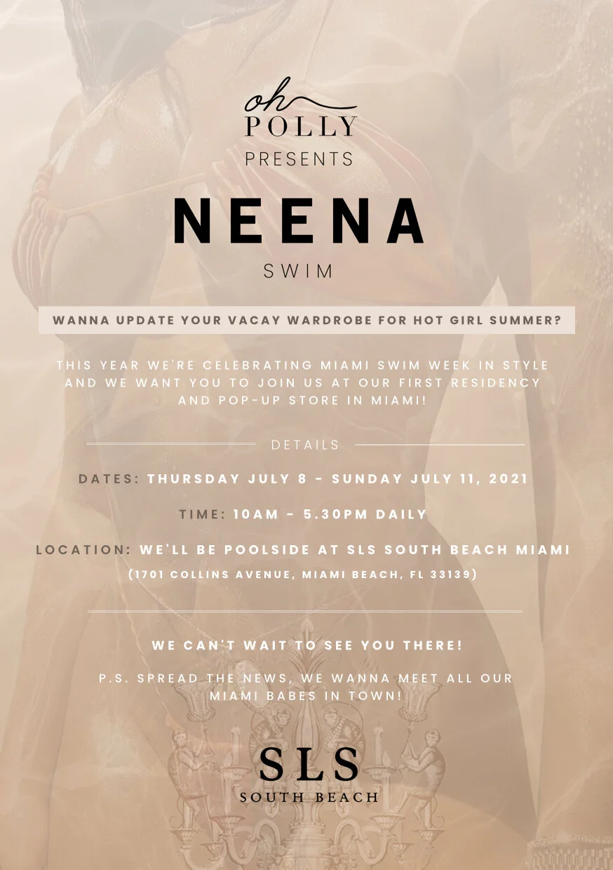 OH POLLY PRESENTS NEENA SWIM POP-UP