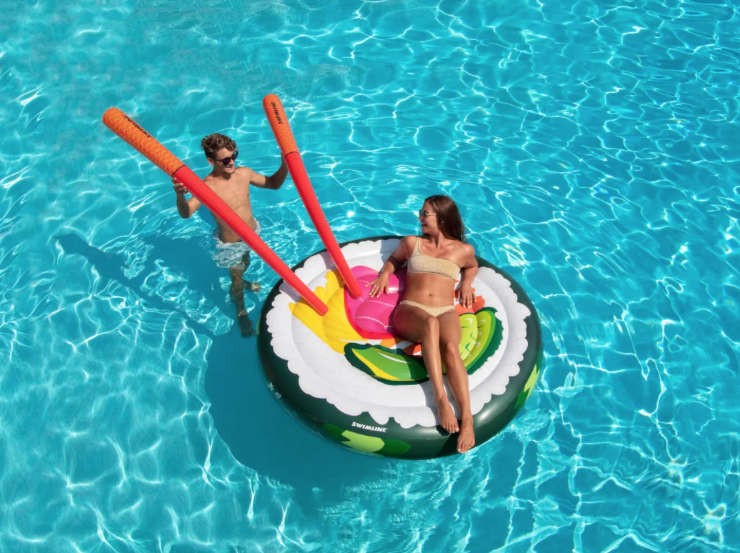 Food-shaped pool floats are getting ridiculous, with waffles, sushi and Crunchwraps