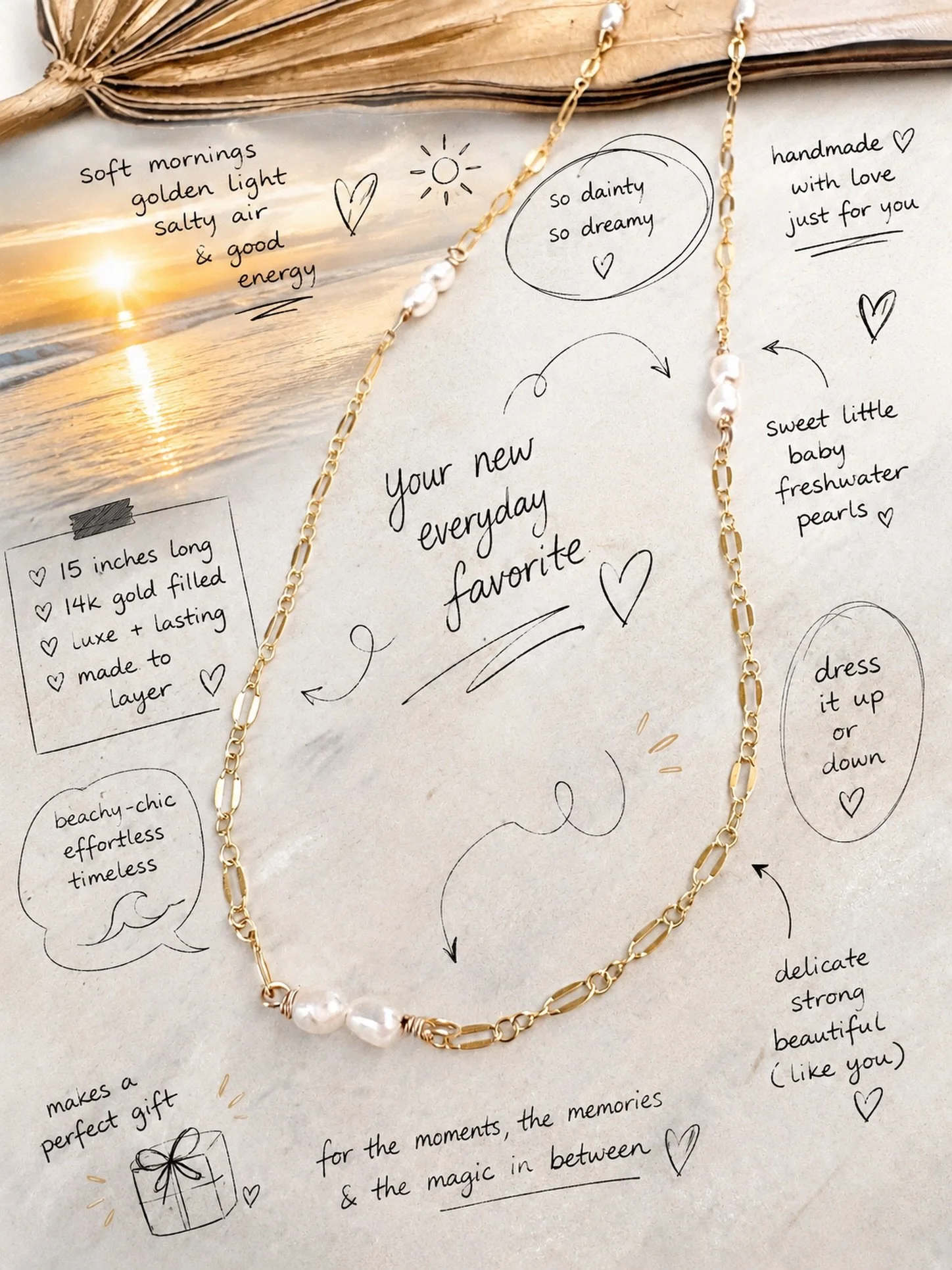 The newest in my necklace collection. I am completely in-love with this one and hope you fall for it too! 🤍