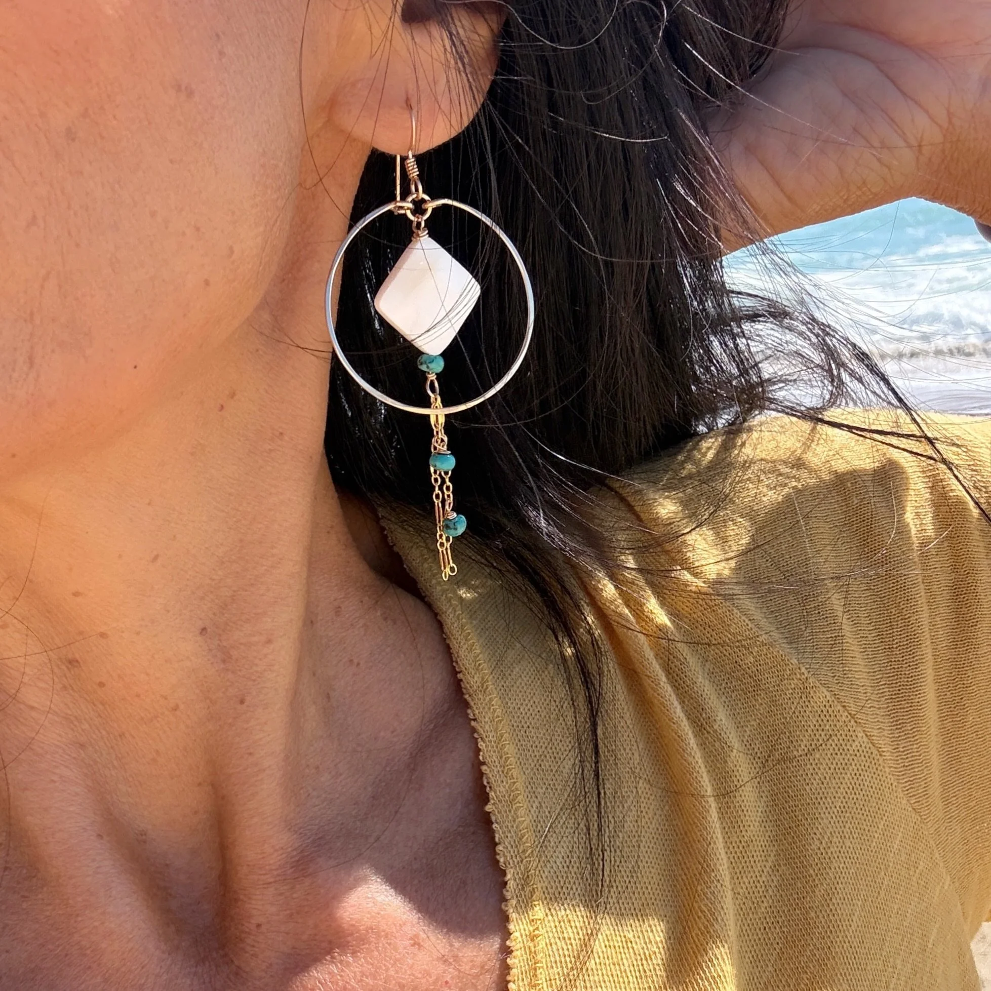 Life&rsquo;s been busy with all the end‑of‑school stuff, so creating took a little pause. But the inspiration&rsquo;s back and these hoops are the first of more to come!

Beachy, a little boho, and all the easy free-spirited summer vibes. Exactly wha