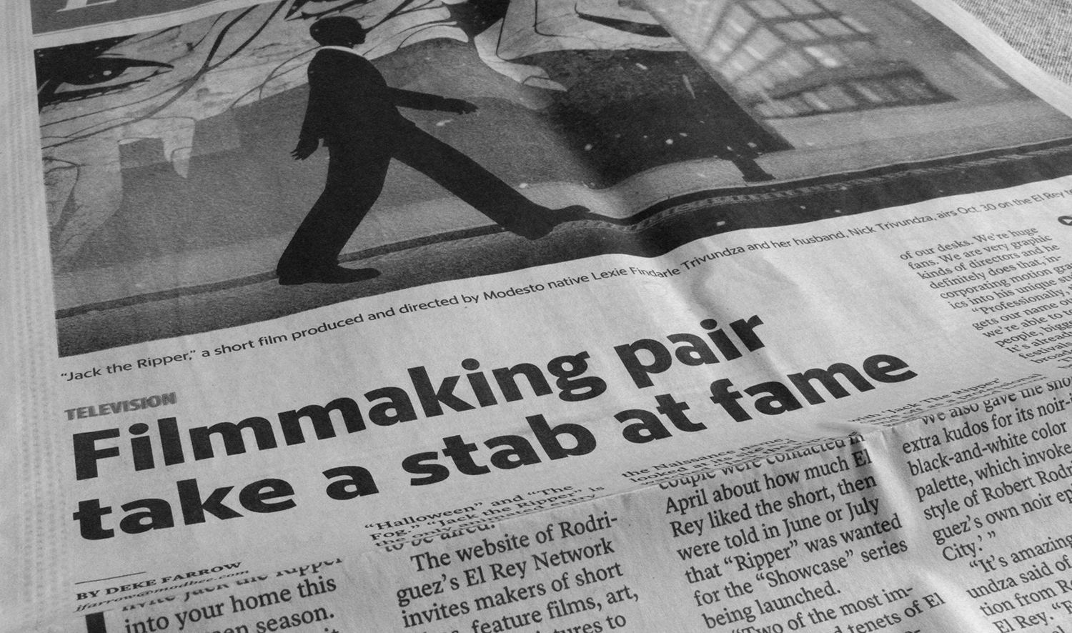 Article on the Front Page! 