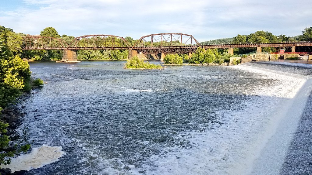 The Delaware River in Easton, PA.