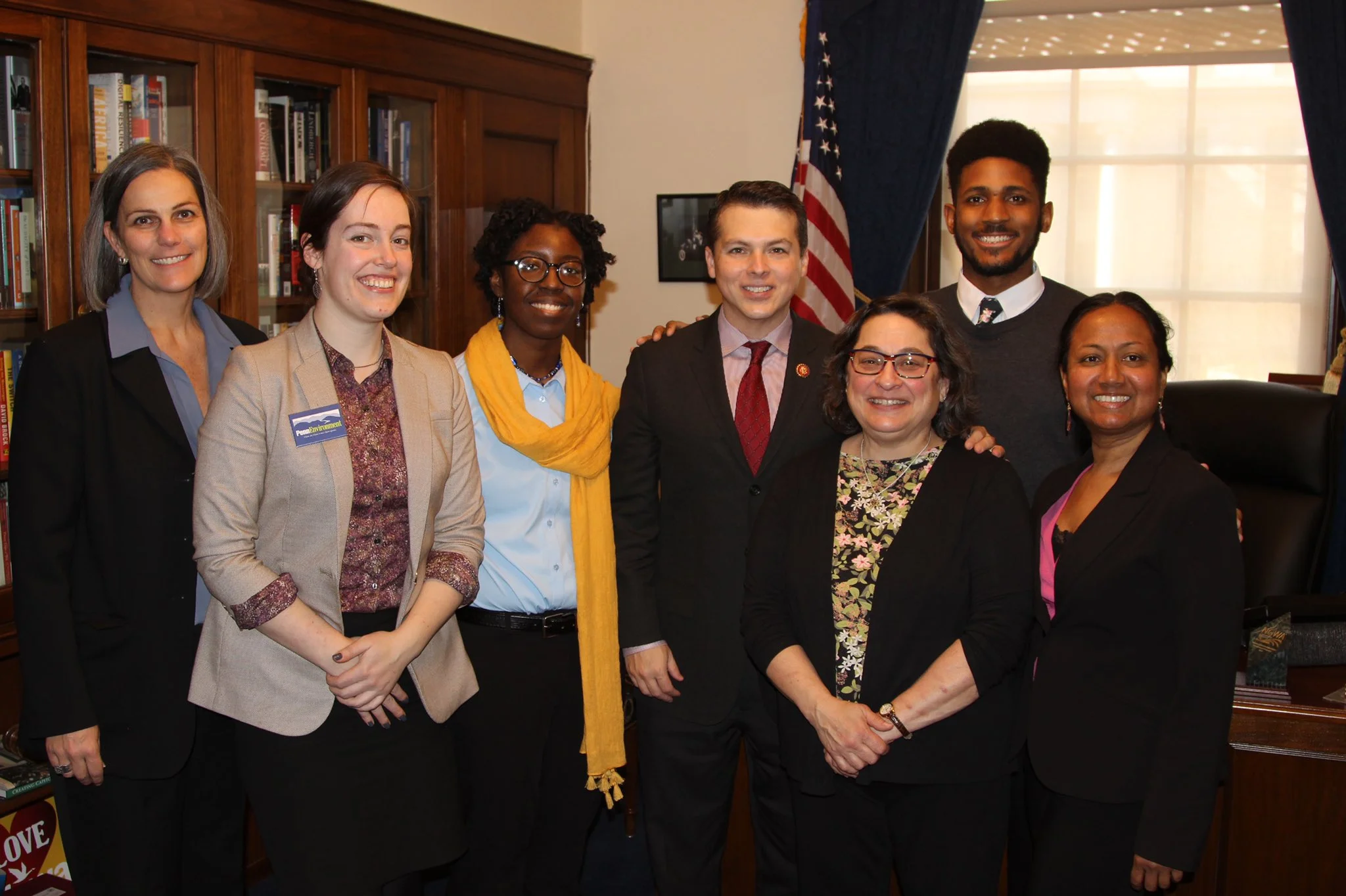 Representatives from Partnership for the Delaware Estuary, PennEnvironment, National Audubon, and Tookany/Tacony-Frankford Watershed Partnership met with Congressman Boyle during Hill Day.