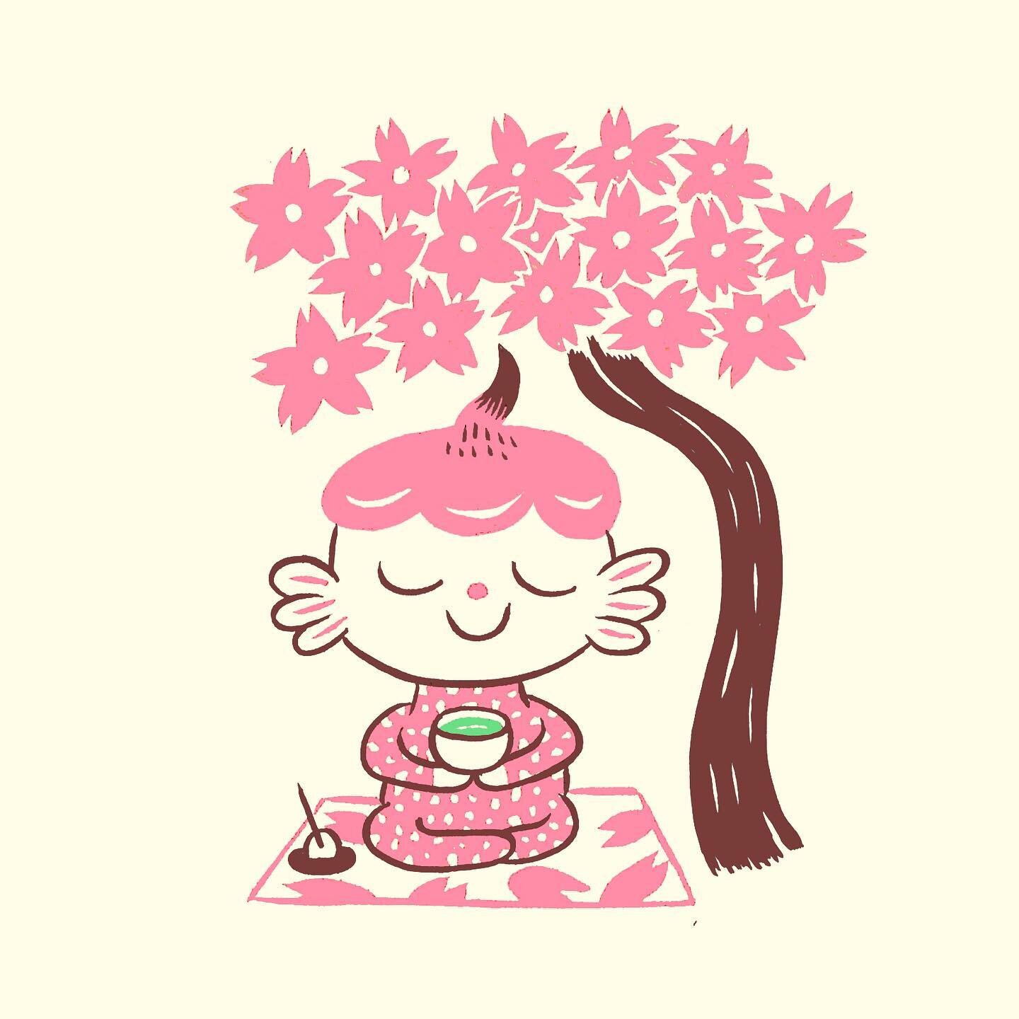 Spring activity: tea under cherry blossom tree🌸🌸🌸
.
.
.
#spring #springactivities #drawing #dailydrawing #illustration #cherryblossom #sketchbook #桜 #花見 #花より団子　#kidlit #kidlitart