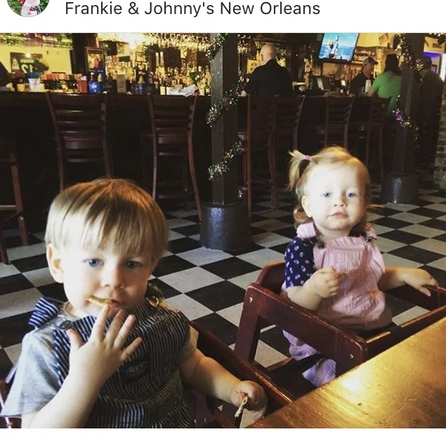 Waiting on crawfish at Frankie & Johnny’s