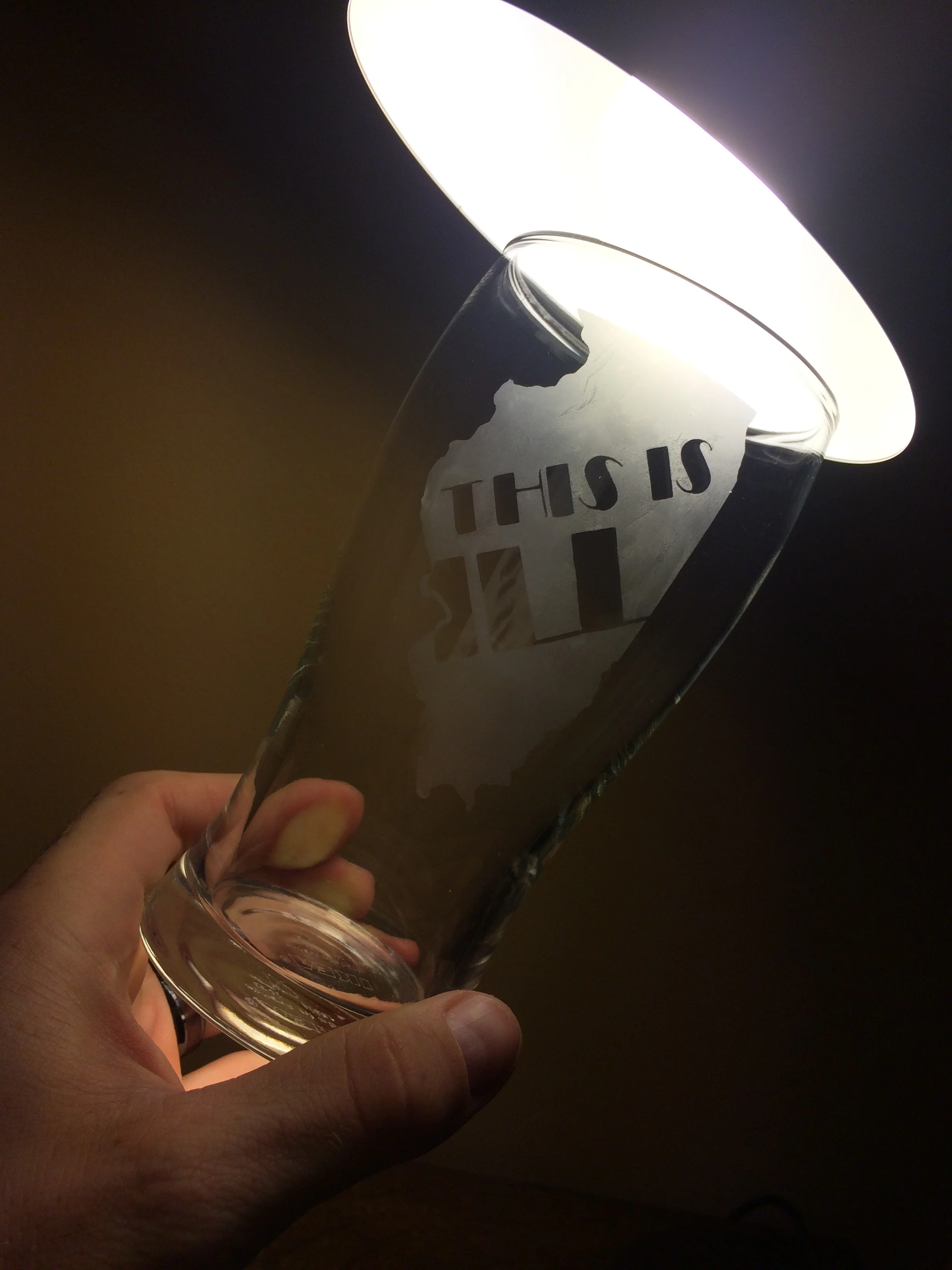 Acid-Etching Glassware