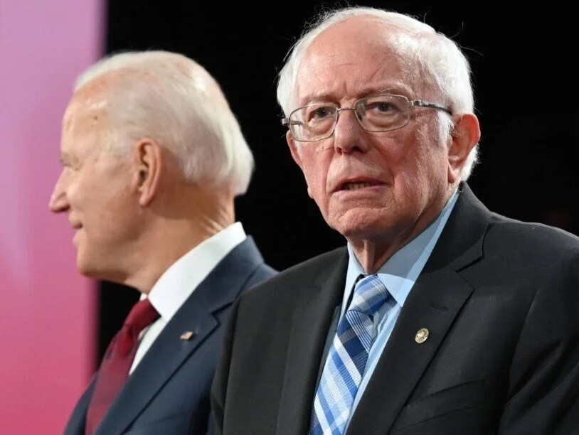 Bernie Sanders (right) and former Vice President Joe Biden (left). Getty Images