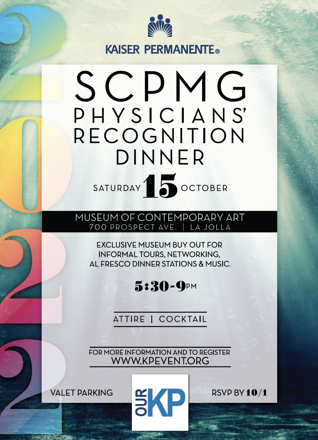 The SCPMG Physicians Recognition Dinner 2022 Invite