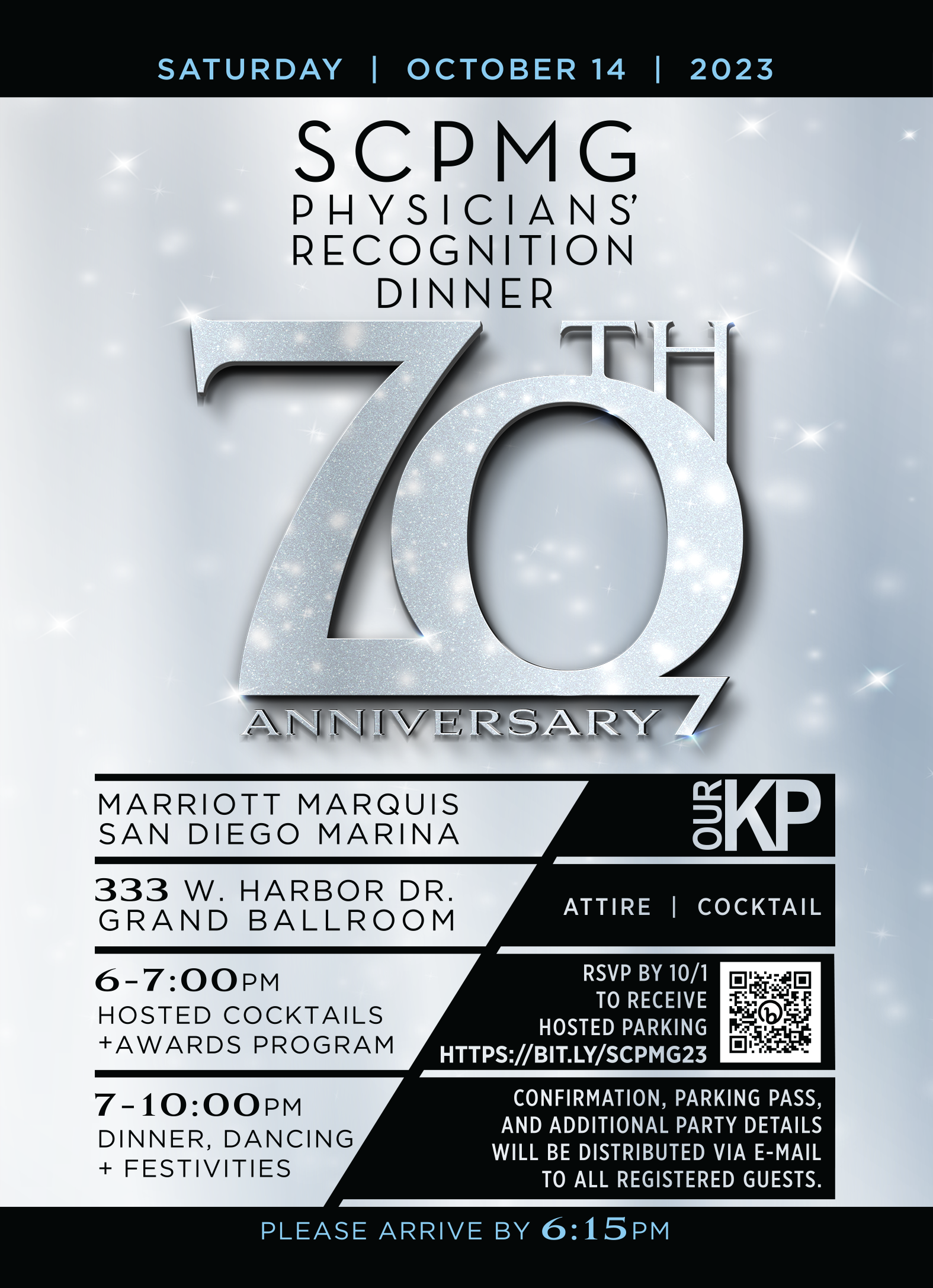 The SCPMG Physicians Recognition Dinner 2023 Invite