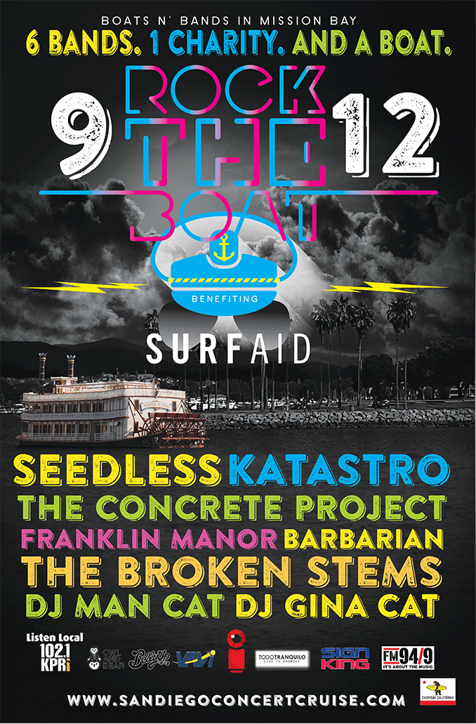 Rock The Boat Surf Aid Poster