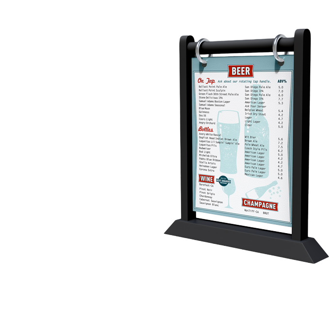 The Commons Bar Beer Menu