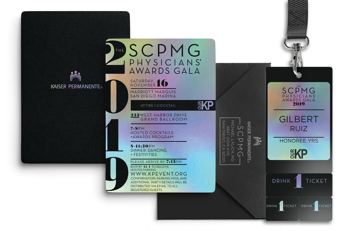 2019 SCPMG Physicians Awards Gala Collateral