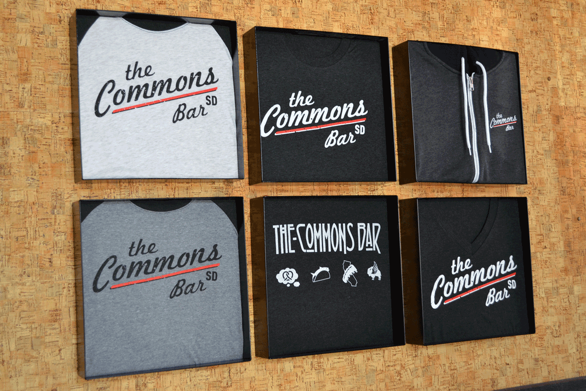 The Commons Bar Shirt Wall