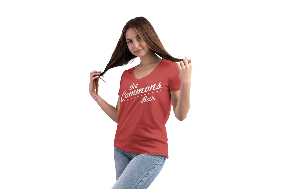 The Commons Bar Girl Shirt Red