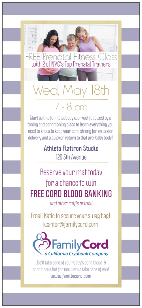 Prenatal Fitness Class - Athleta Flatiron Studio