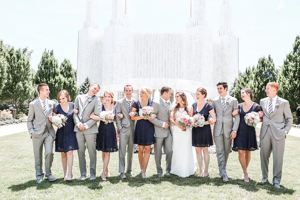 Washington DC LDS Temple Wedding & A Navy Blue Middleburg Virginia Reception | Middleburg Virginia | Andrea Rodway Photography