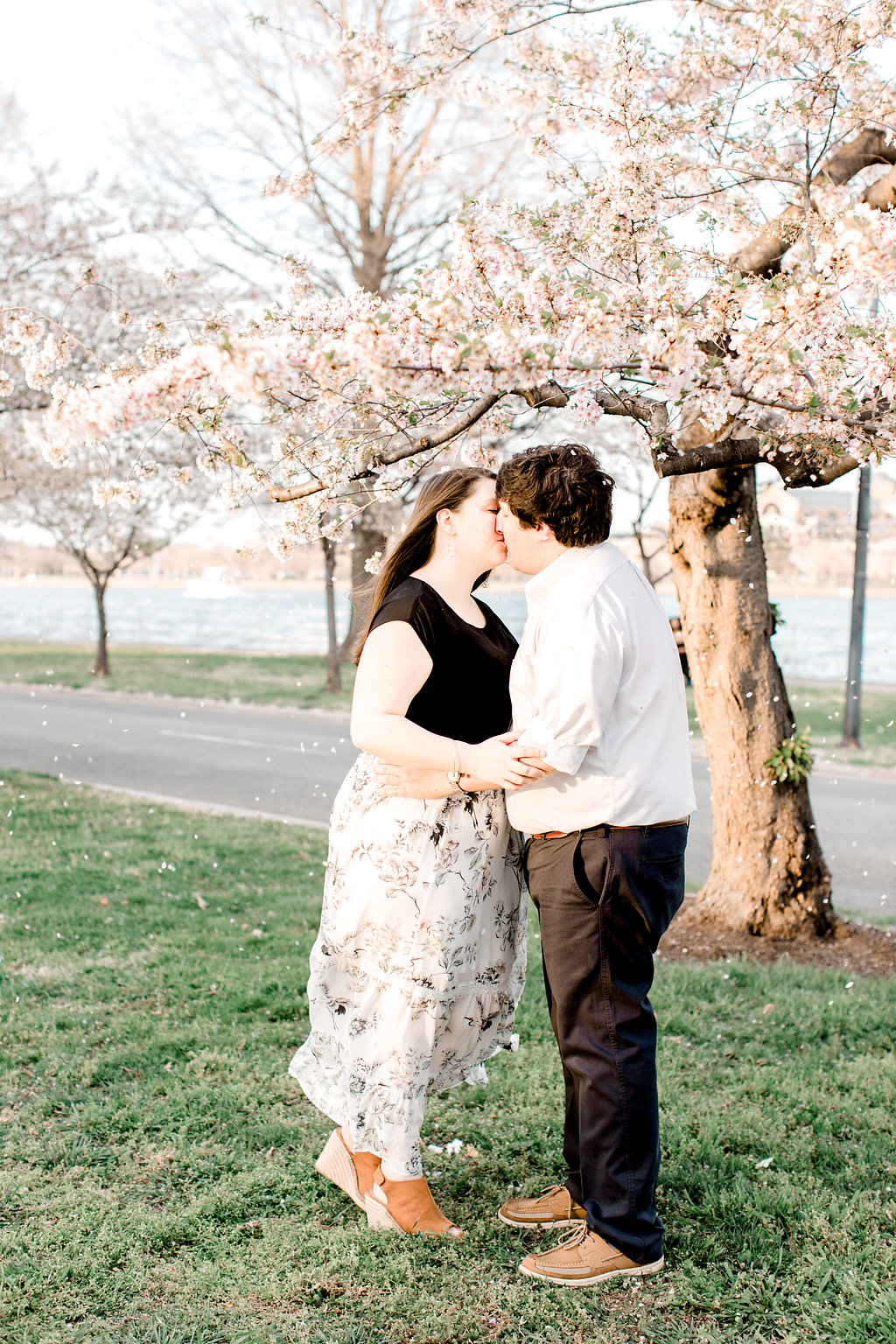 Cherry Blossom Engagement Photos | Andrea Rodway Photography