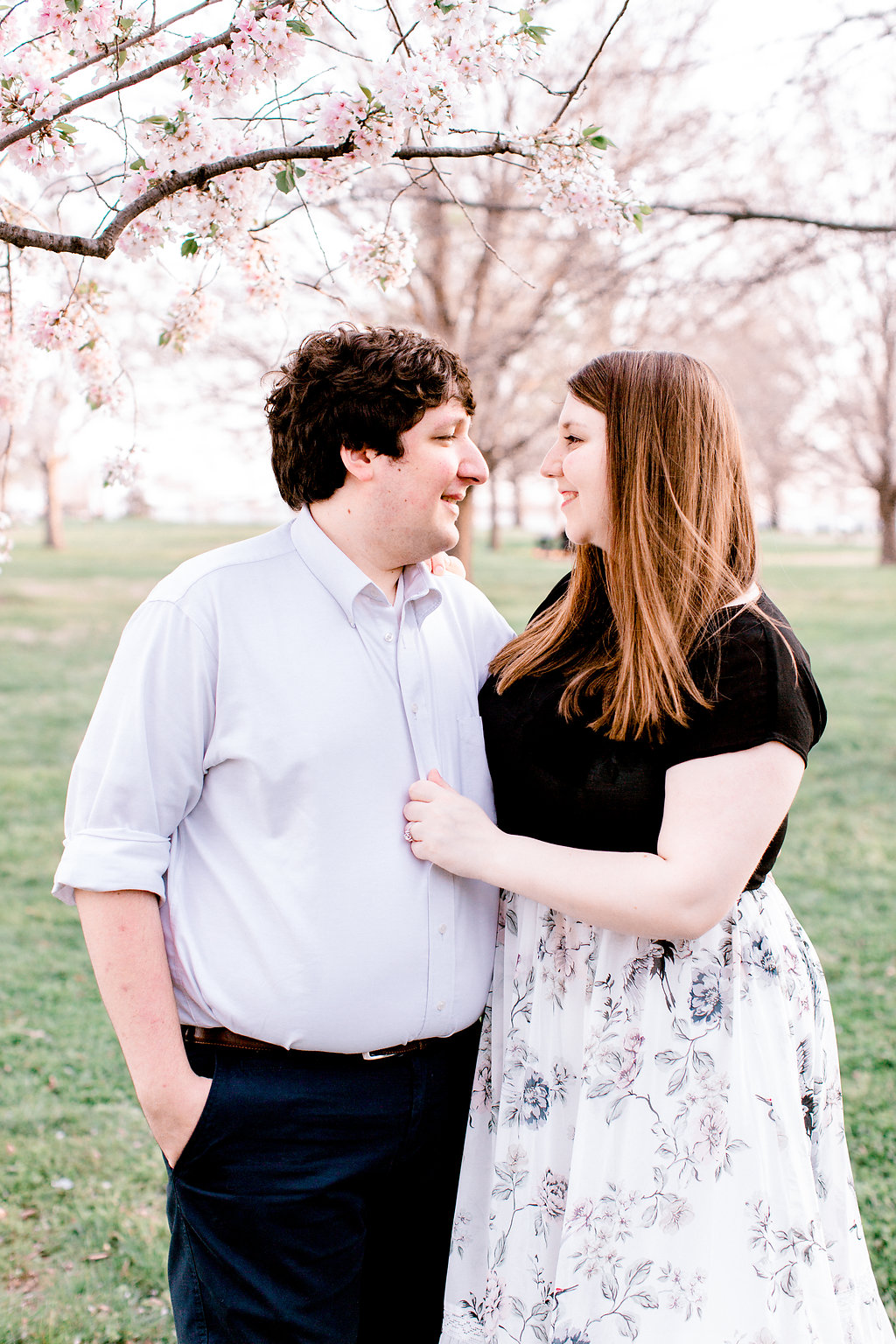 Cherry Blossom Engagement Photos | Andrea Rodway Photography