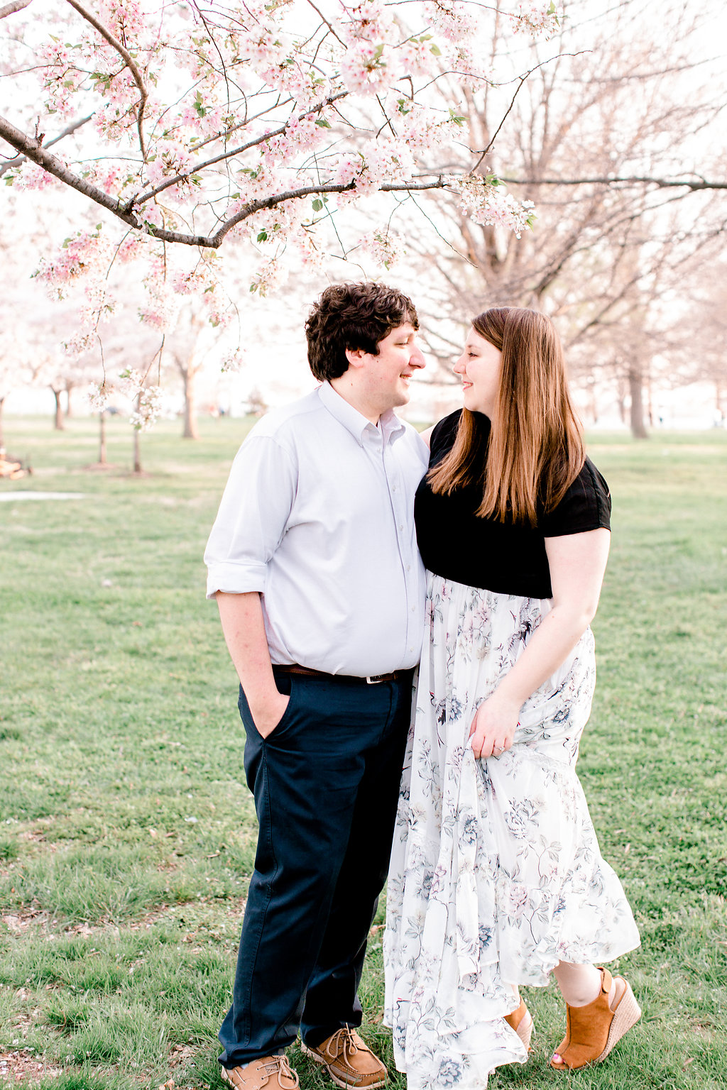Cherry Blossom Engagement Photos | Andrea Rodway Photography