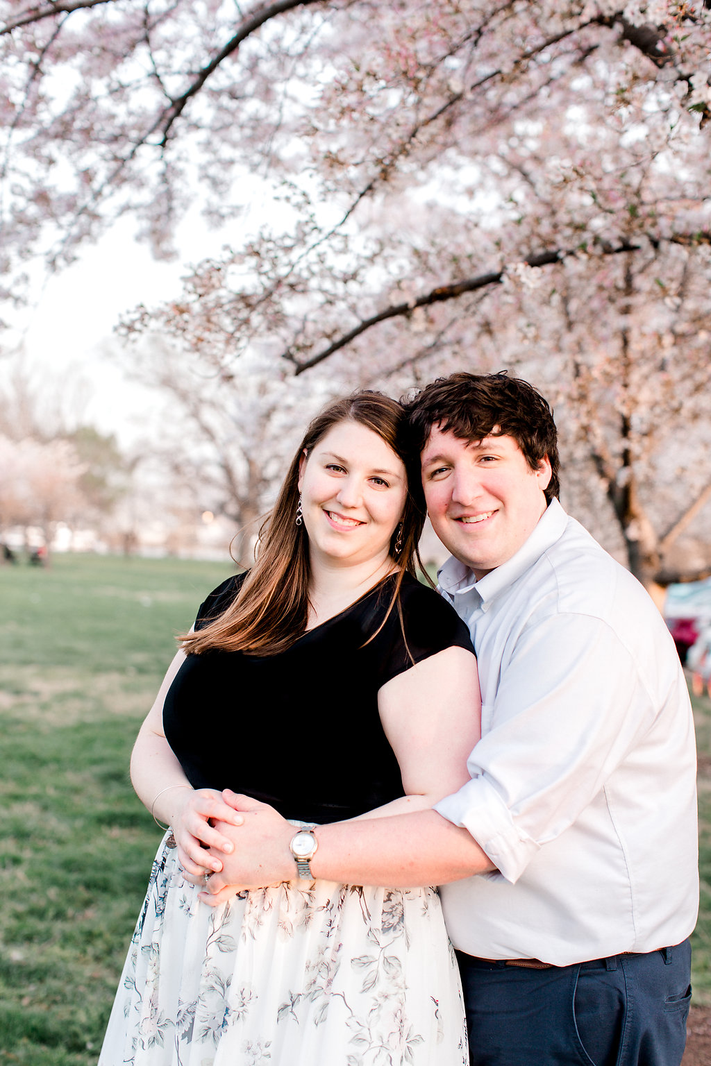 Cherry Blossom Engagement Photos | Andrea Rodway Photography