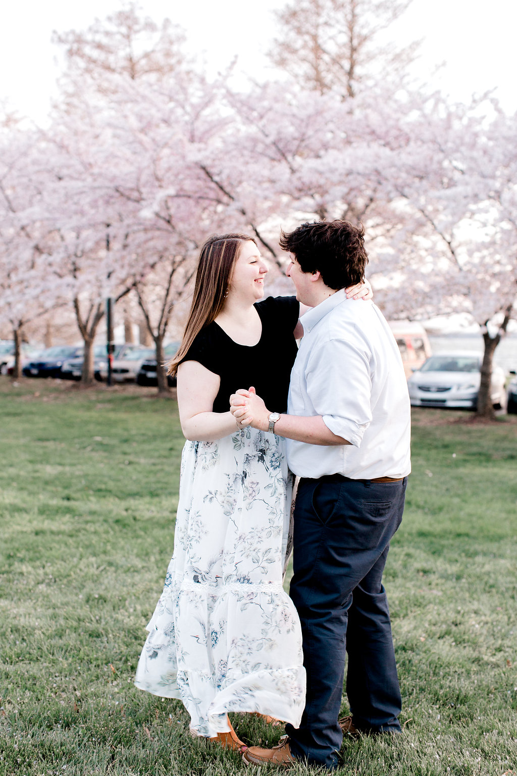 Cherry Blossom Engagement Photos | Andrea Rodway Photography