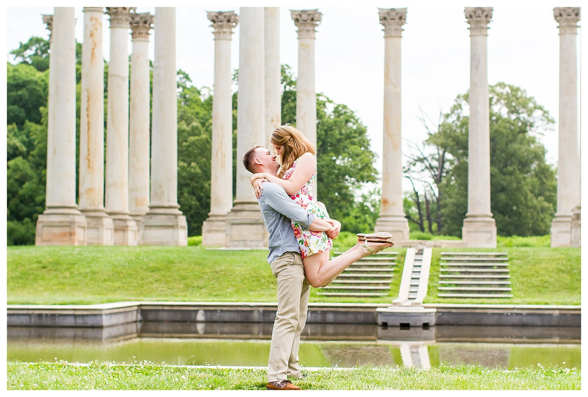 National Arboretum Engagement Photos | Andrea Rodway Photography