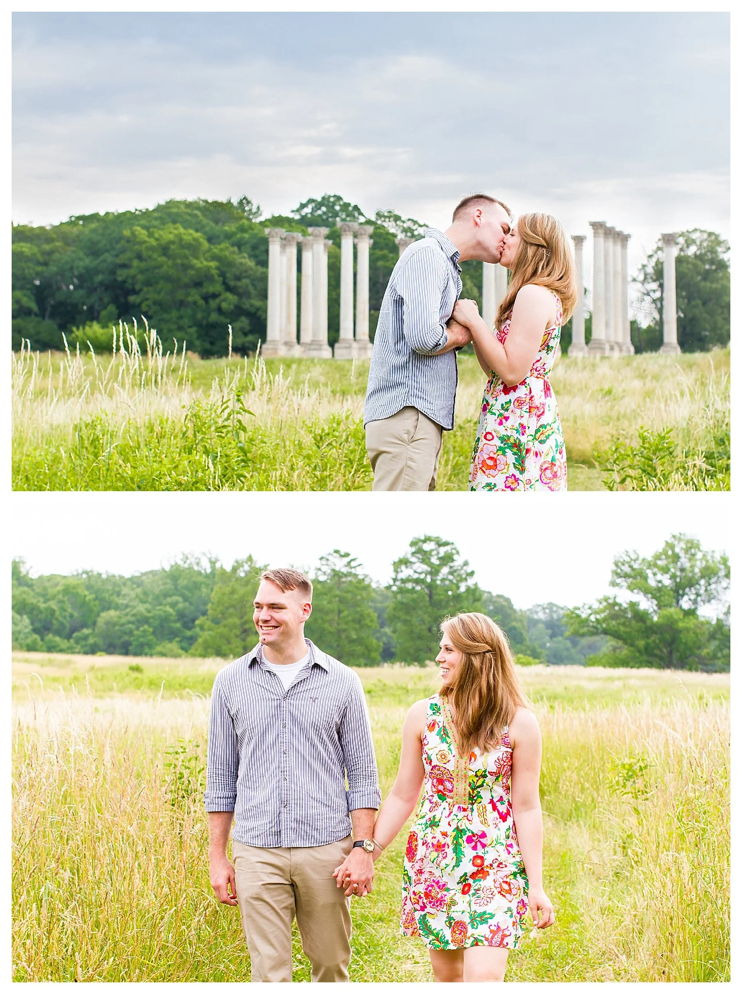 National Arboretum Engagement Photos | Andrea Rodway Photography
