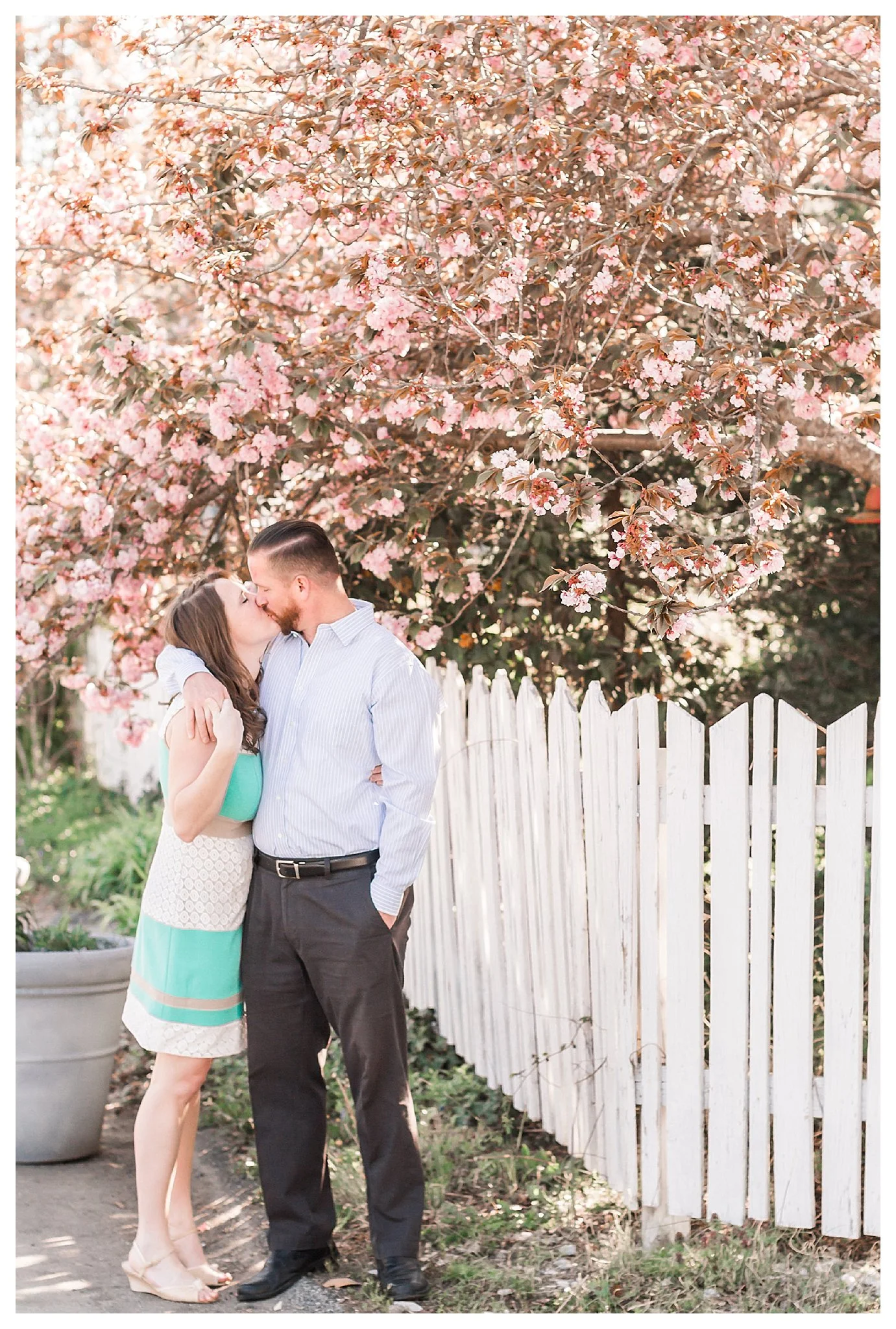 Cherry Blossom Clifton Virginia Engagement Photography Andrea Rodway Photography