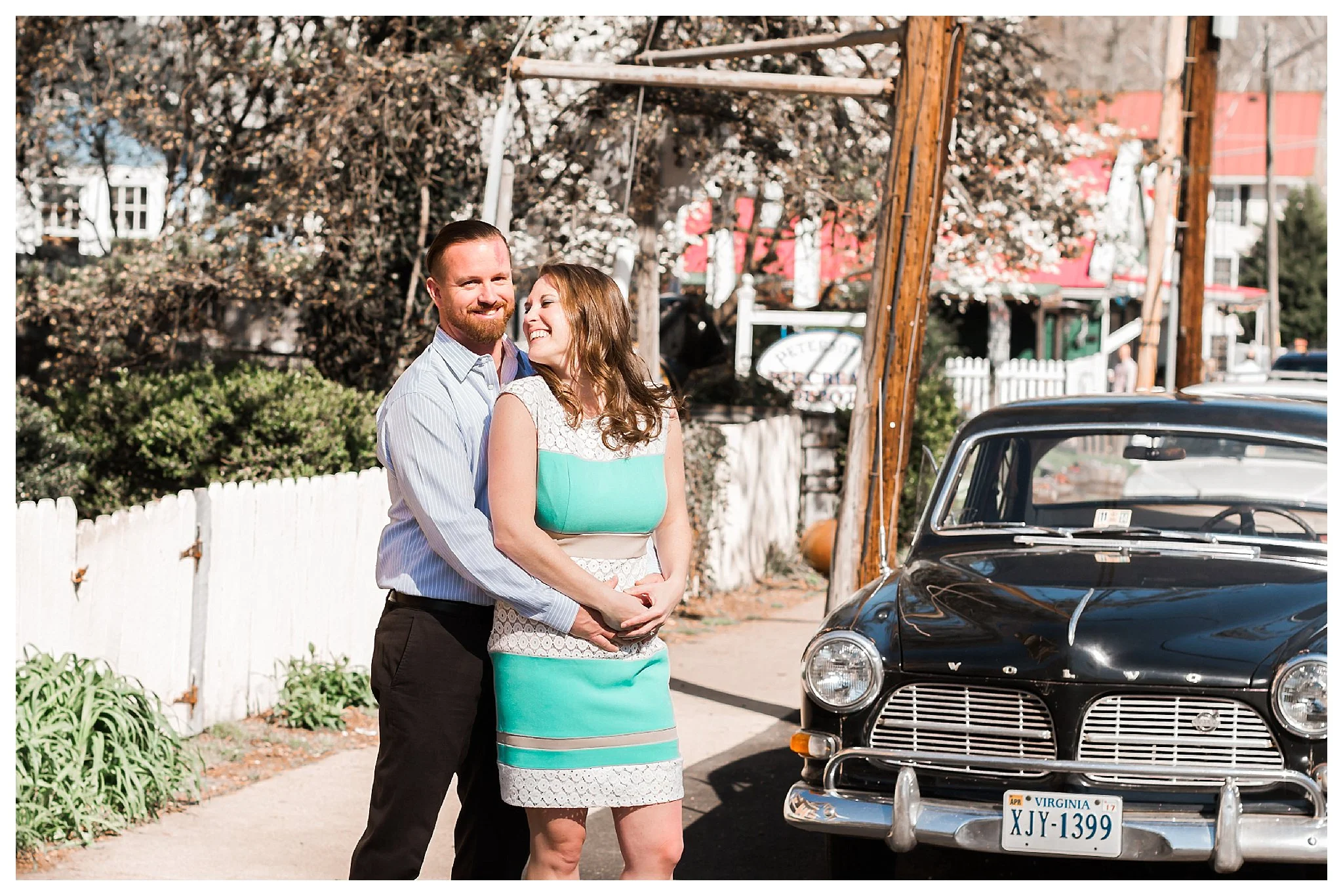Cherry Blossom Clifton Virginia Engagement Photography Andrea Rodway Photography