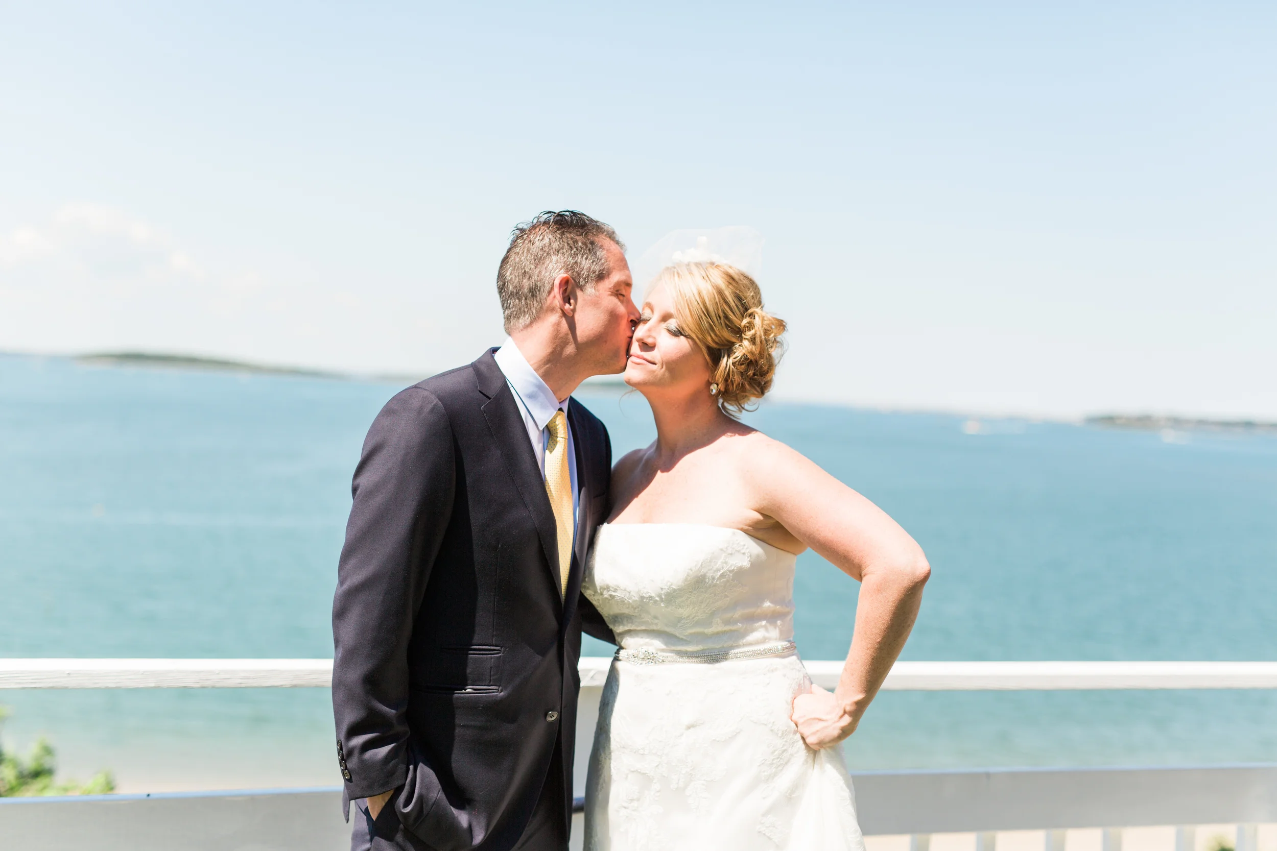 Oceanfront Duxbury Maritime School Wedding
