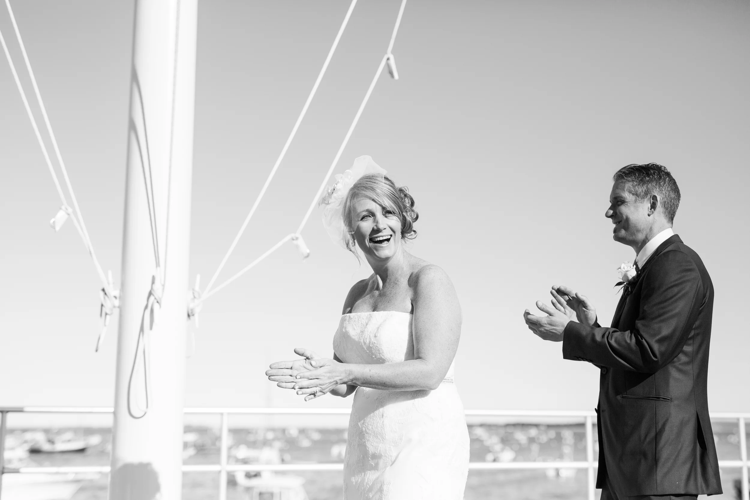Oceanfront Duxbury Maritime School Wedding