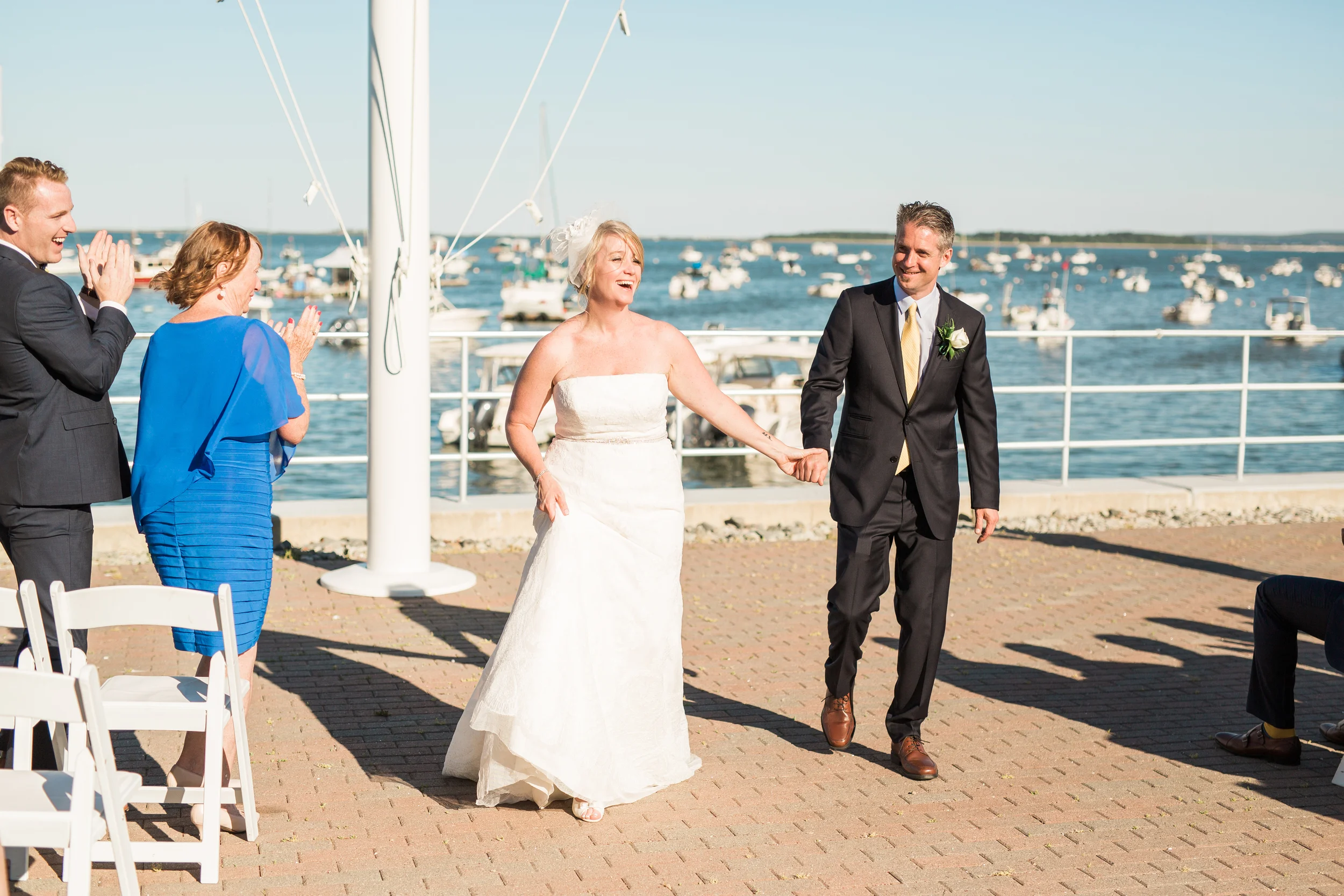 Oceanfront Duxbury Maritime School Wedding