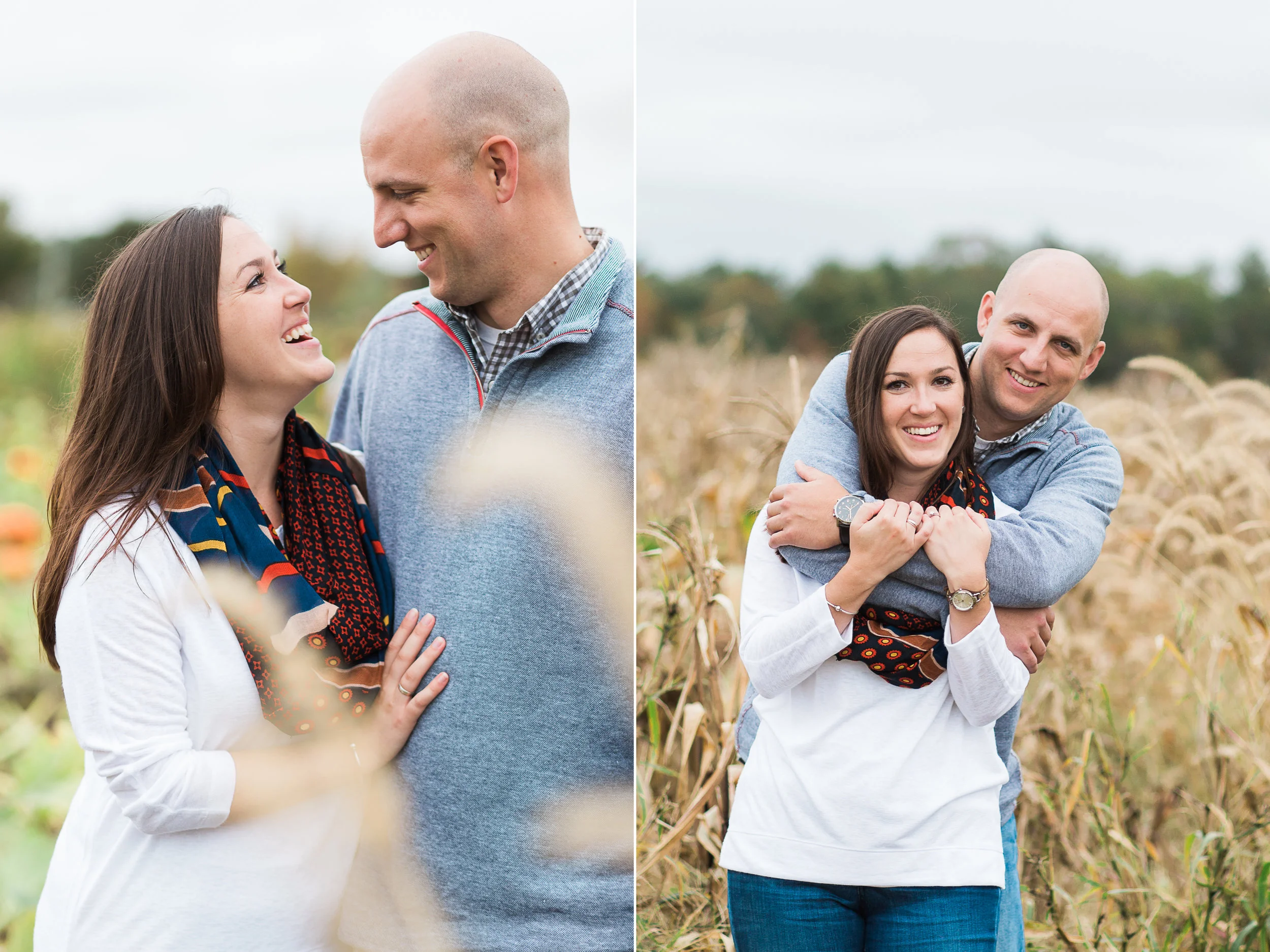 Ward's Berry Farm Fall Engagement Session | Boston Engagement Photographer