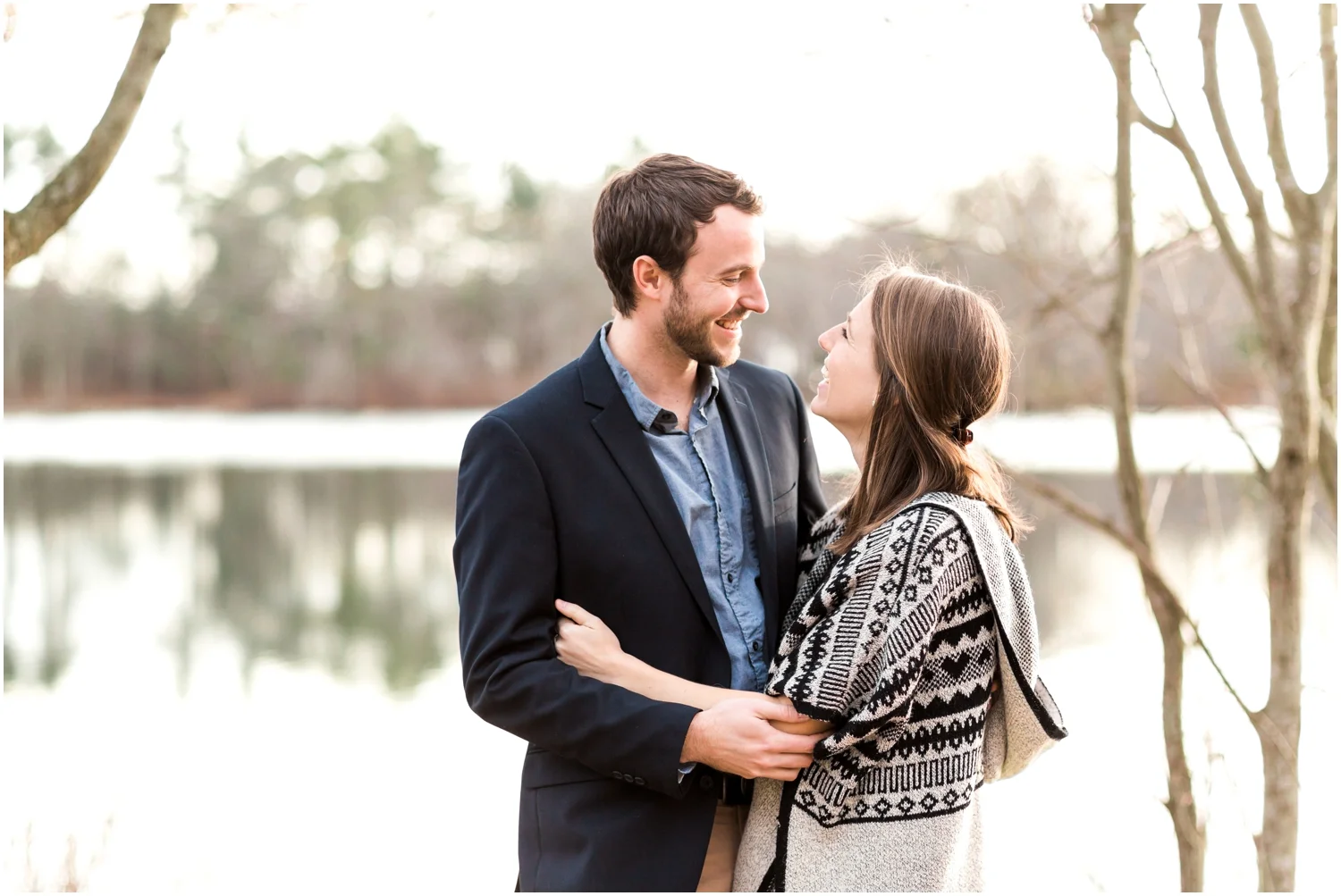 Spring Lakeside Couples Session