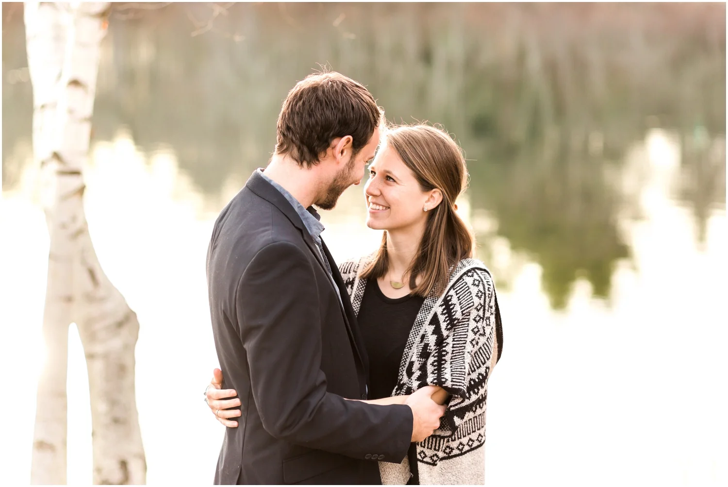 Spring Lakeside Couples Session