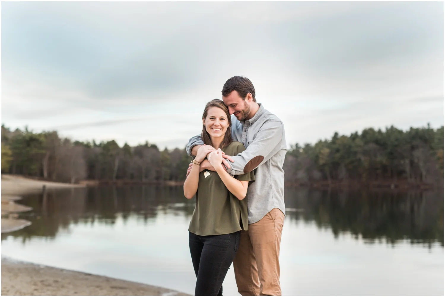 Spring Lakeside Couples Session
