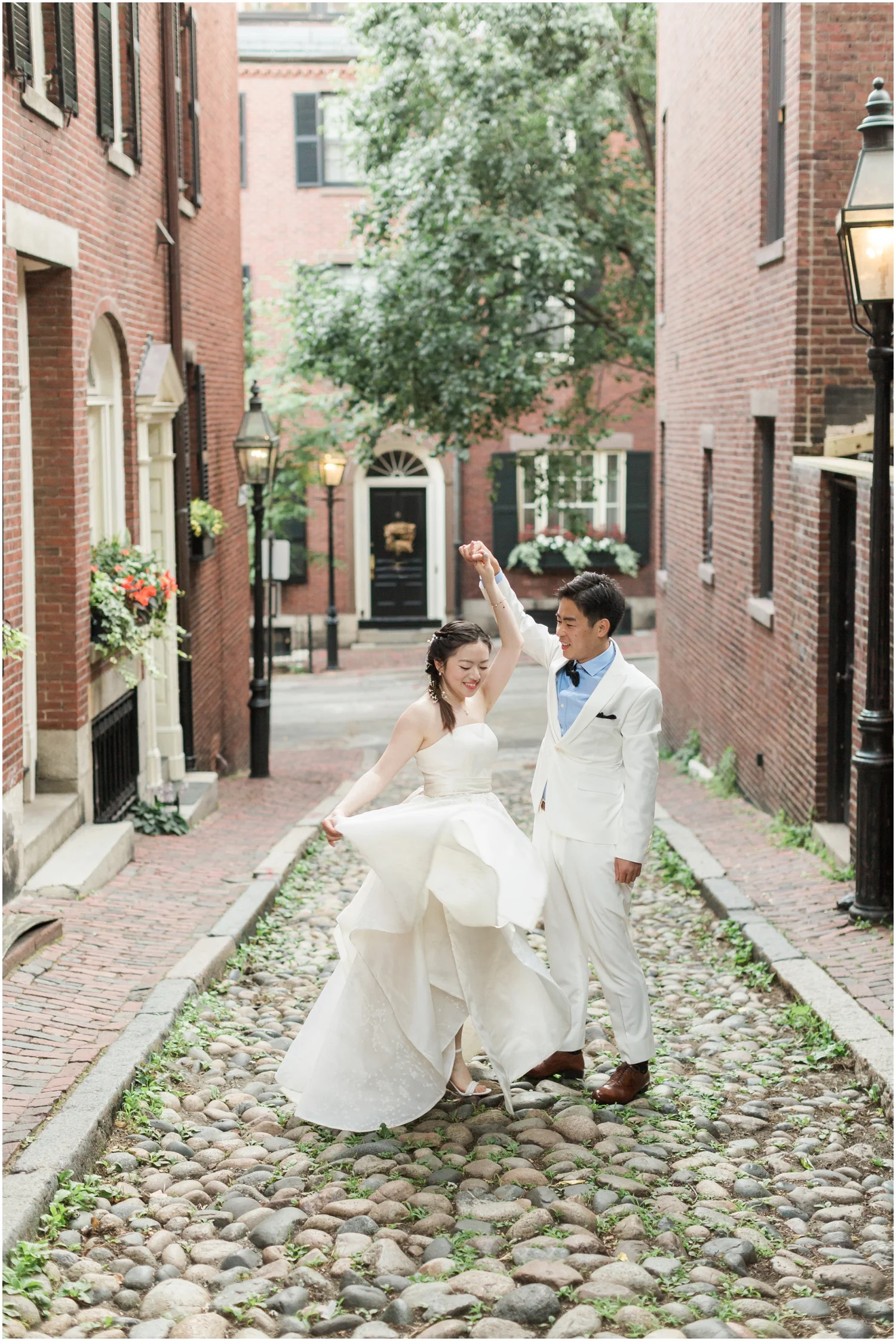 Acorn Street Engagement Session // Boston Engagement Photographer