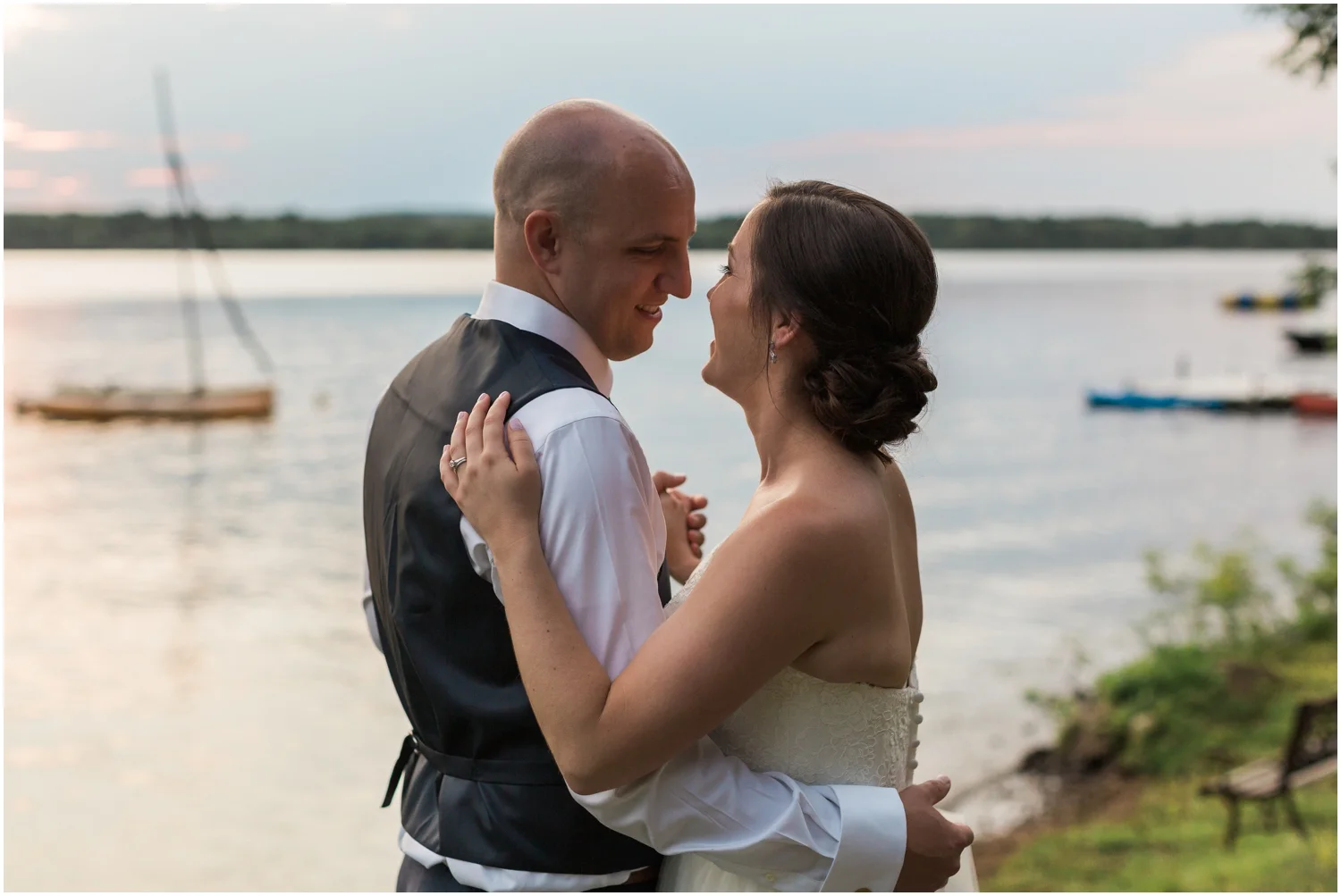 Lakeside Saphire Estate Wedding + Boston Wedding Photographer